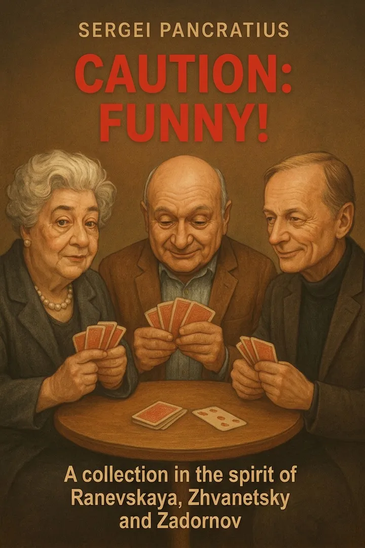 Cover: Caution: Laughing Matter. A Collection in the Spirit of Ranevskaya, Zhvanetsky and Zadornov